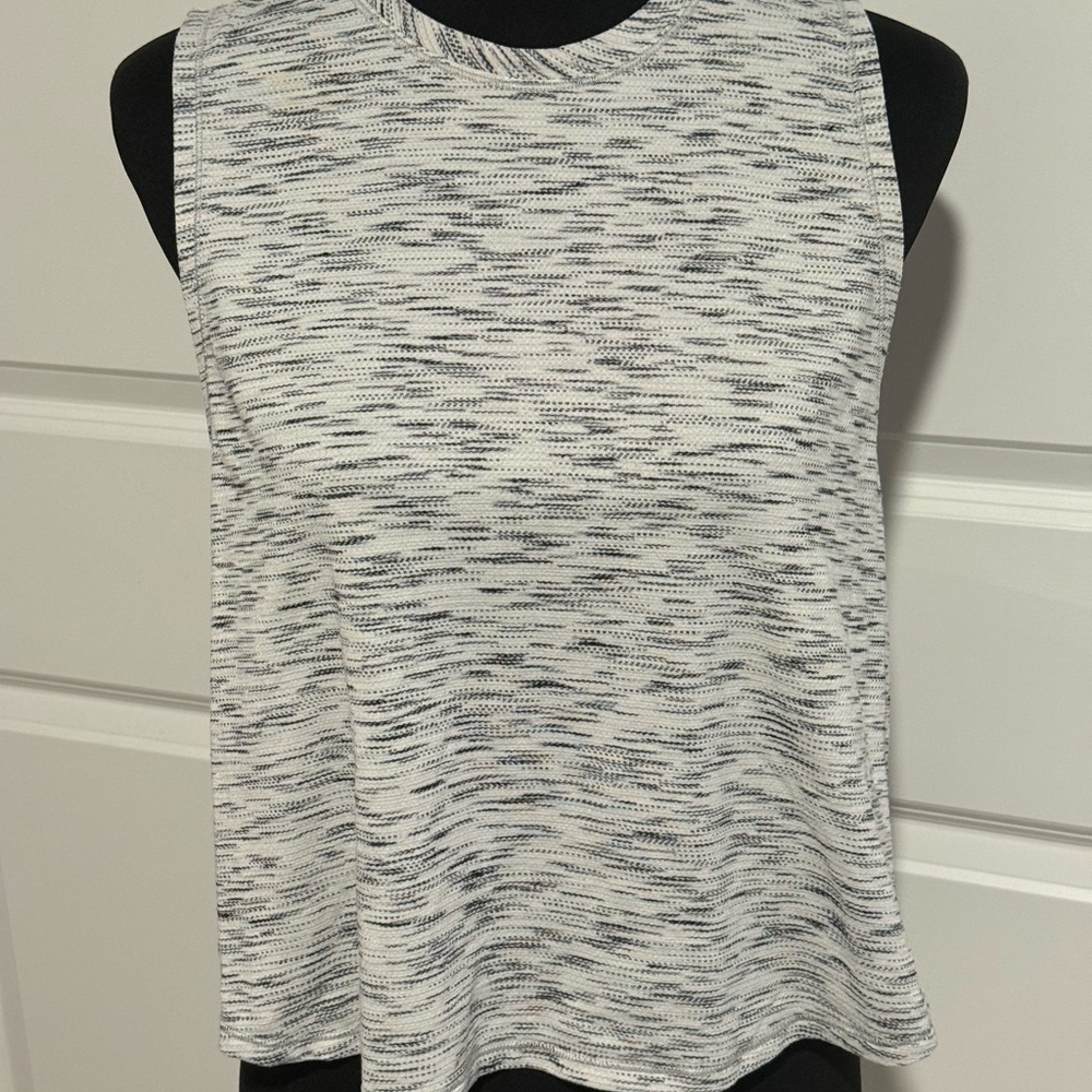 Lululemon Fast as Light muscle Tank Top - White/Black - Picture 4 of 6